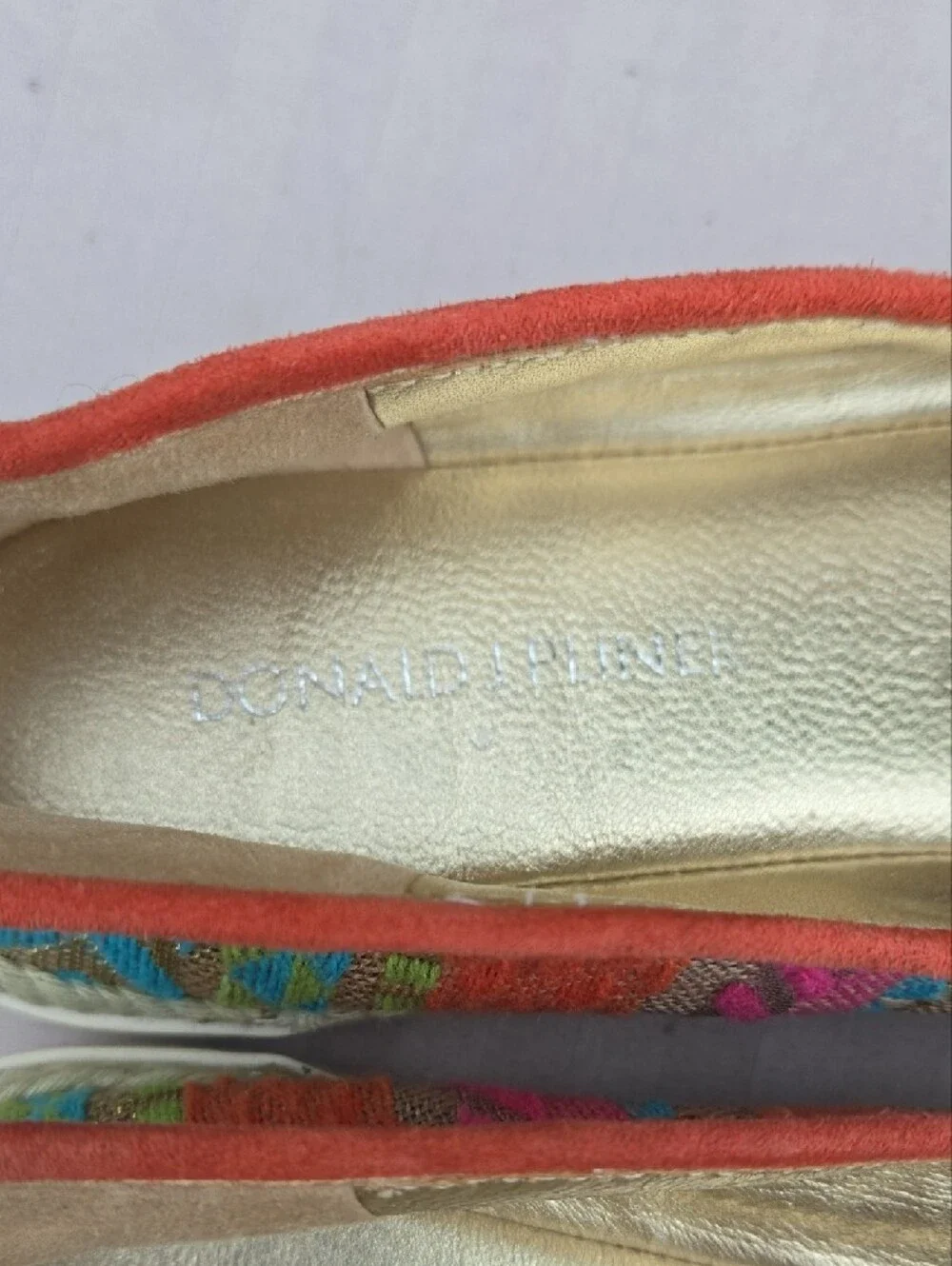 Donald J Pliner Pizasp Beaded Espadrille Flats Size 6.5M